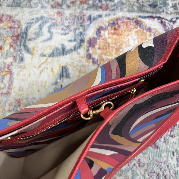Emilio Pucci Printed Leather Shoulder Bag - Picture 4 of 15